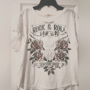 Rock & Roll Graphic White Top